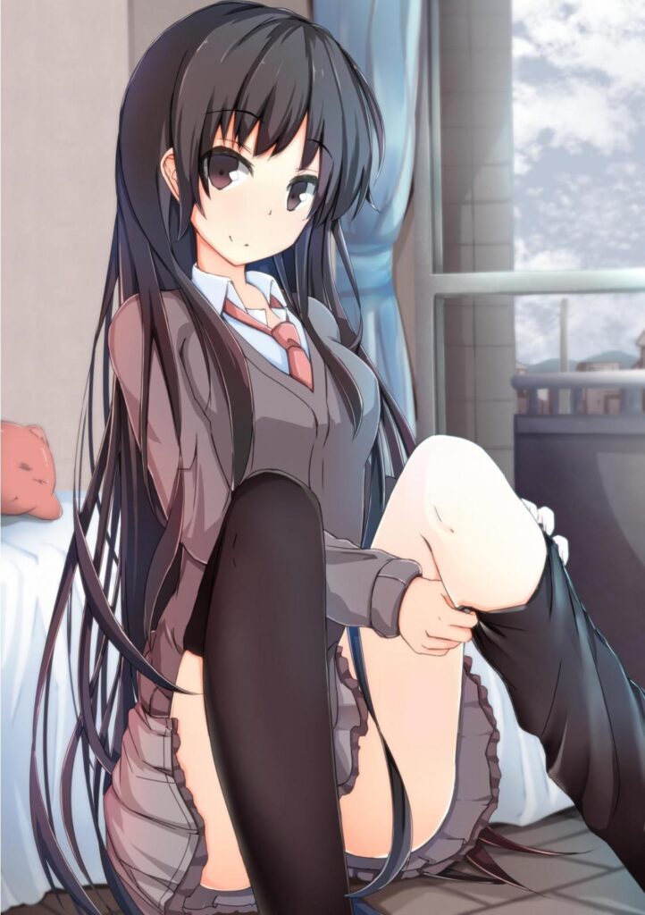 【二次】ニーソックス・微エロ画像まとめ４_02-722x1024