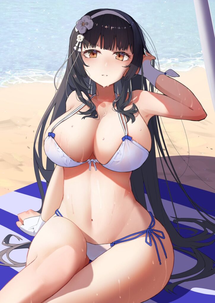 【二次】白ビキニ画像まとめ２_05-725x1024