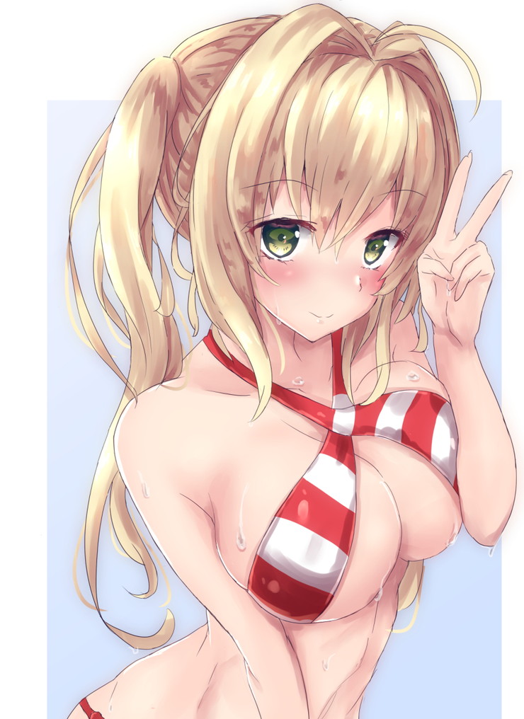 【二次】縞ビキニ画像まとめ２_17