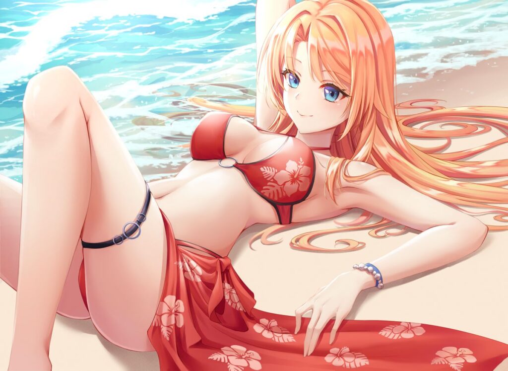 【二次】赤ビキニ画像まとめ１_01-1024x747