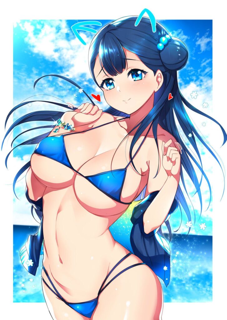 【二次】青ビキニ画像まとめ１_01-727x1024