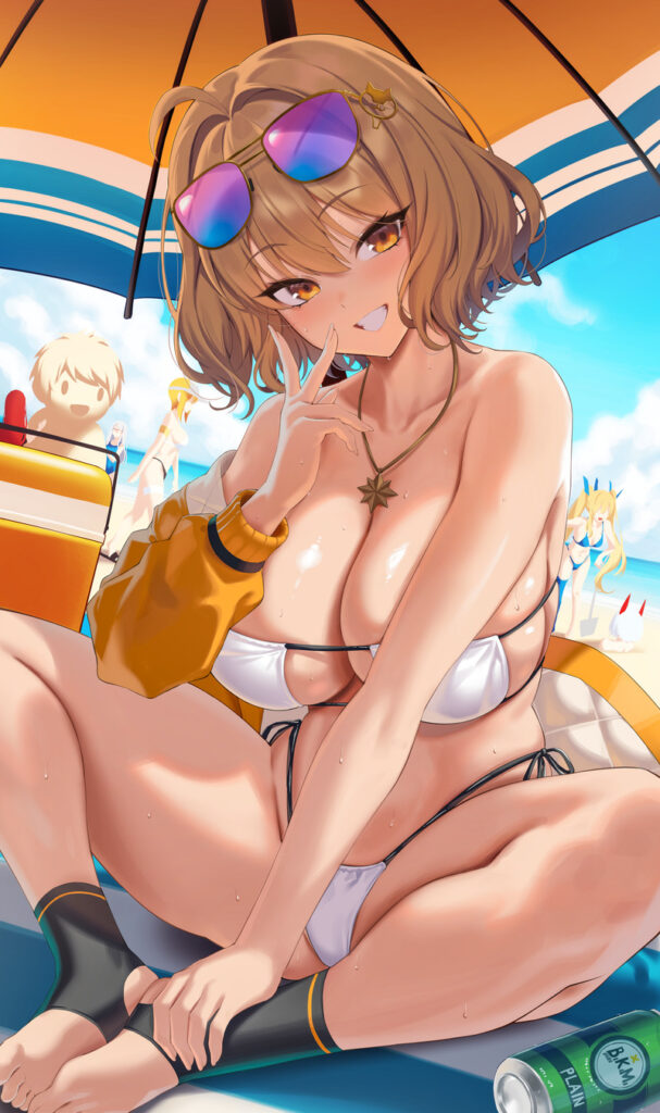 【二次】白ビキニ画像まとめ５_21-607x1024