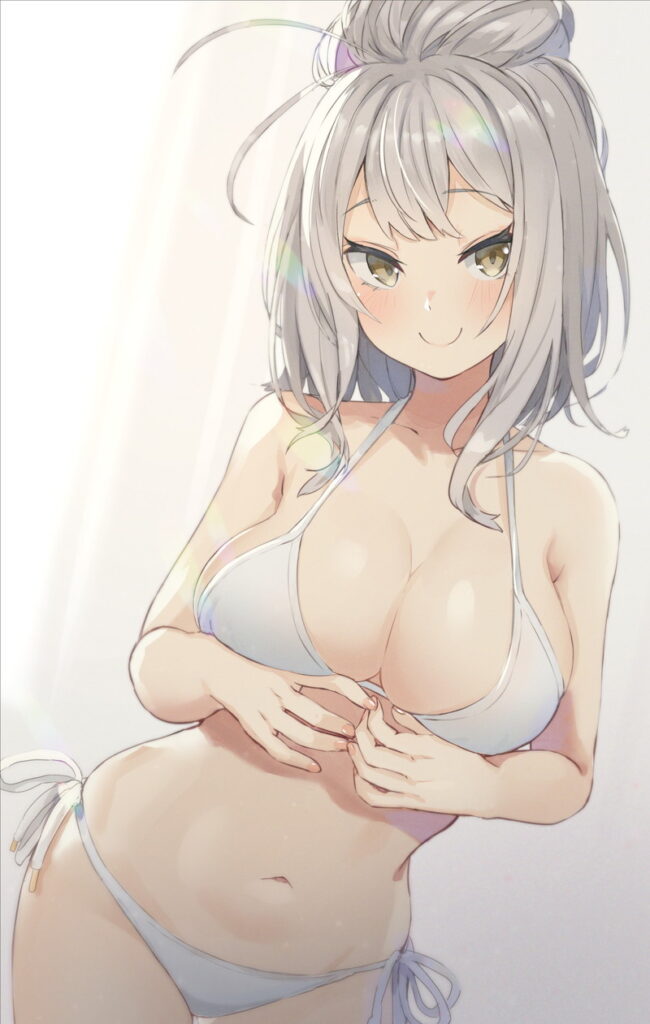 【二次】白ビキニ画像まとめ６_03-650x1024