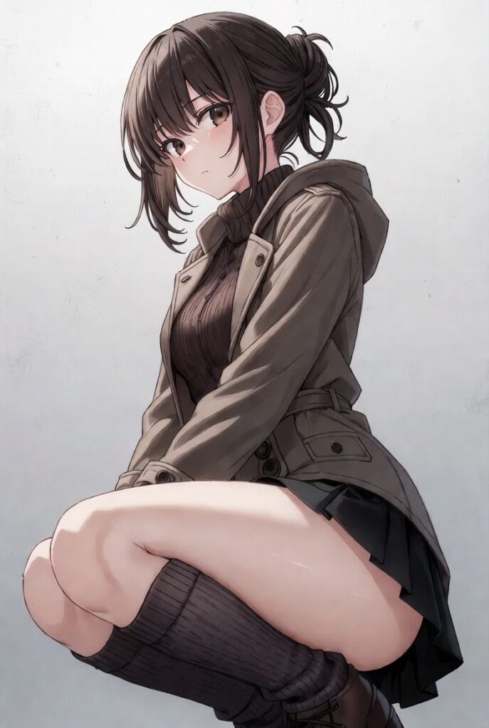 【二次】AIで叶えるフェチ画像【冬服_スカート_パンチラ_ギリギリ】30枚_02-687x1024