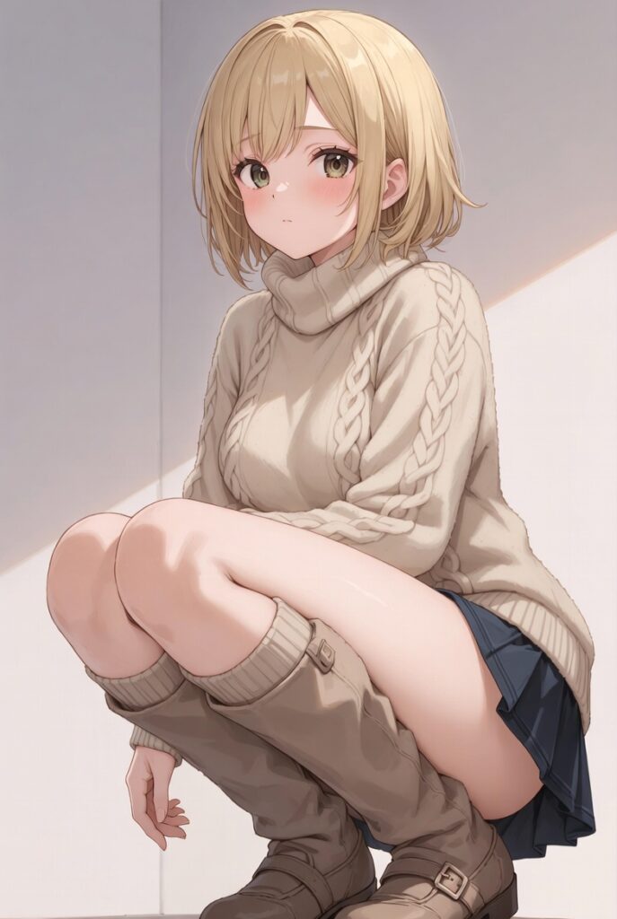 【二次】AIで叶えるフェチ画像【冬服_スカート_パンチラ_ギリギリ】30枚_05-687x1024