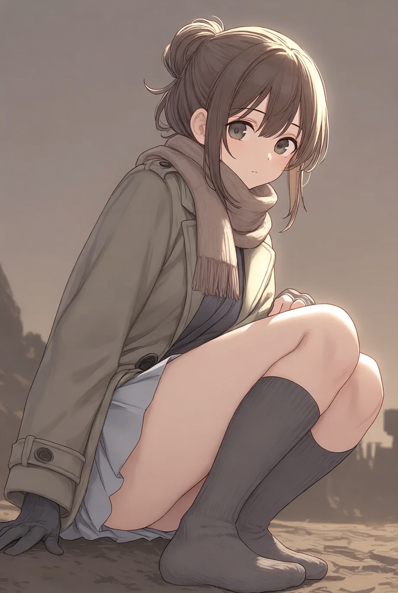 【二次】AIで叶えるフェチ画像【冬服_スカート_パンチラ_ギリギリ】30枚_07