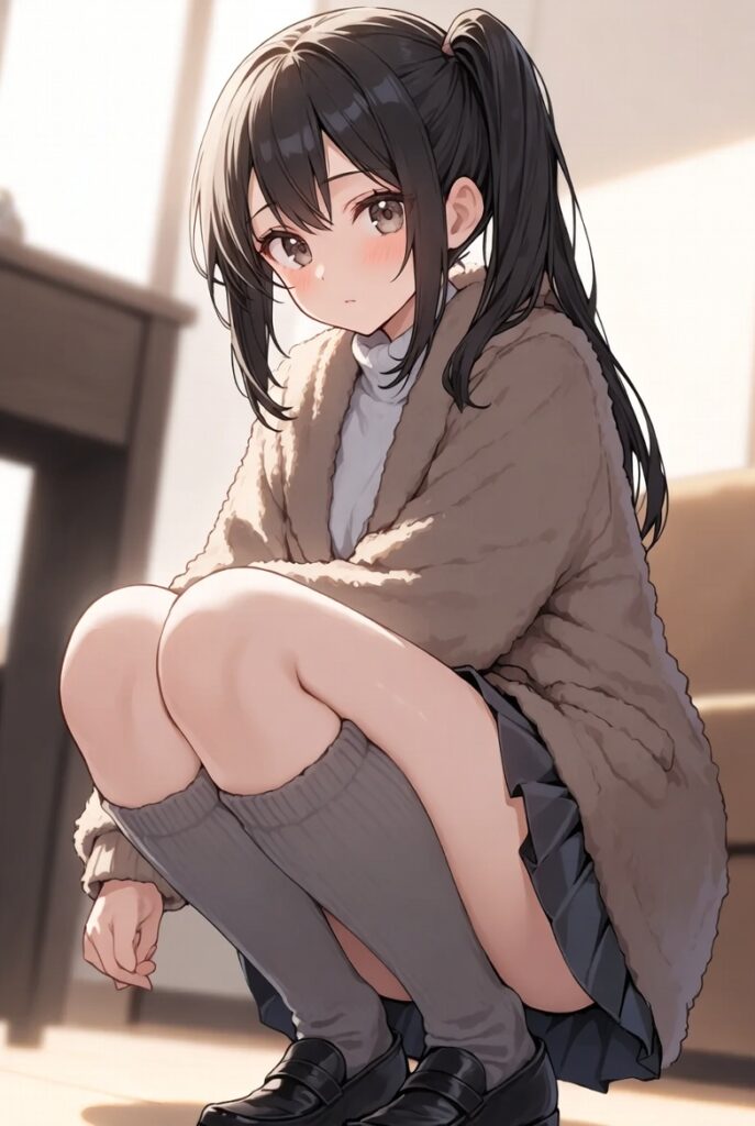 【二次】AIで叶えるフェチ画像【冬服_スカート_パンチラ_ギリギリ】30枚_11-687x1024