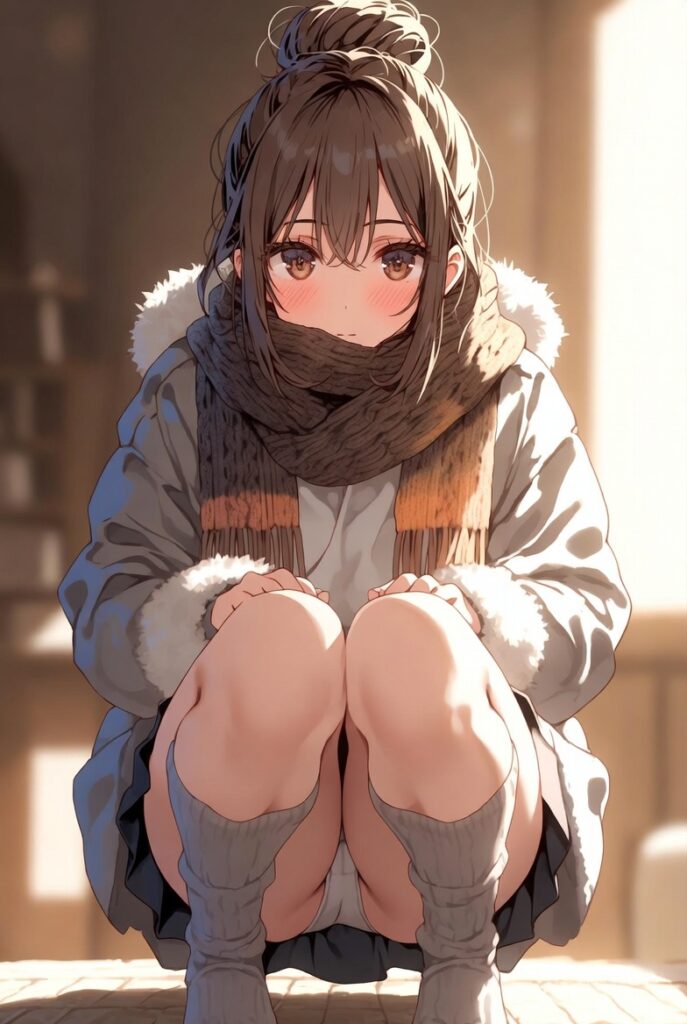 【二次】AIで叶えるフェチ画像【冬服_スカート_パンチラ_ギリギリ】30枚_12-687x1024