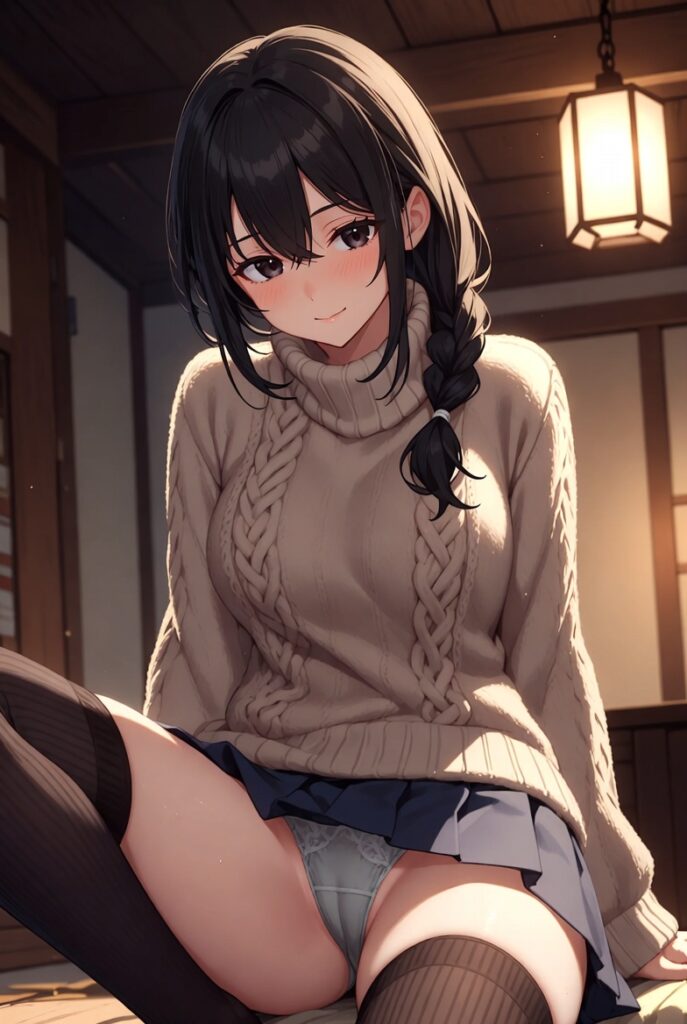 【二次】AIで叶えるフェチ画像【冬服_スカート_パンチラ_ギリギリ】30枚_18-687x1024