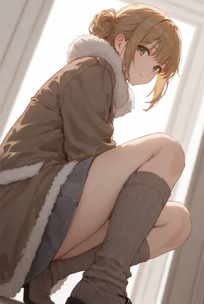 【二次】AIで叶えるフェチ画像【冬服_スカート_パンチラ_ギリギリ】30枚_21-687x1024