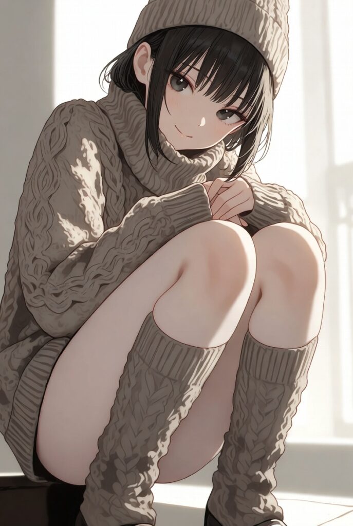 【二次】AIで叶えるフェチ画像【冬服_スカート_パンチラ_ギリギリ】30枚_23-687x1024