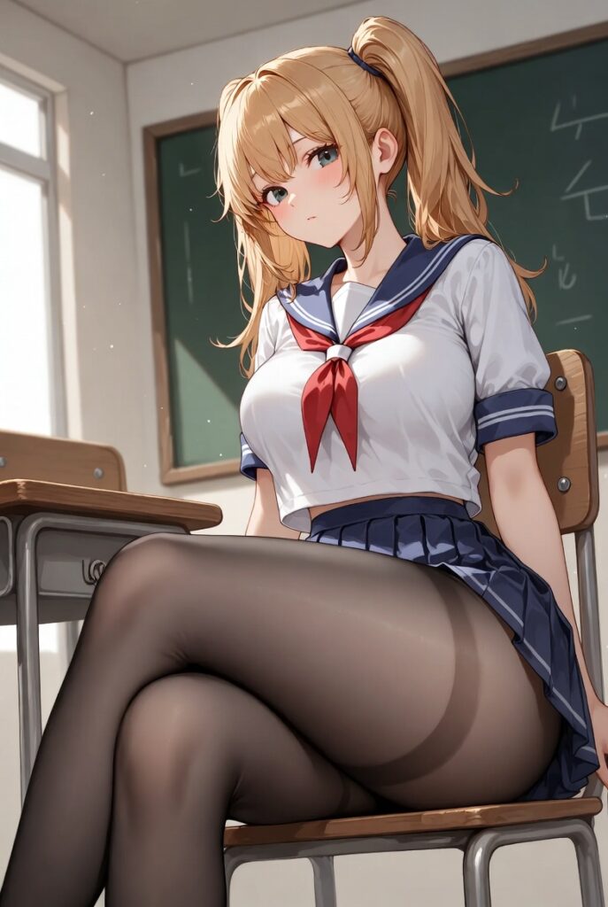 【二次】AIで叶えるフェチ画像【制服_教室_ギリギリ_パンチラ】30枚_04-687x1024