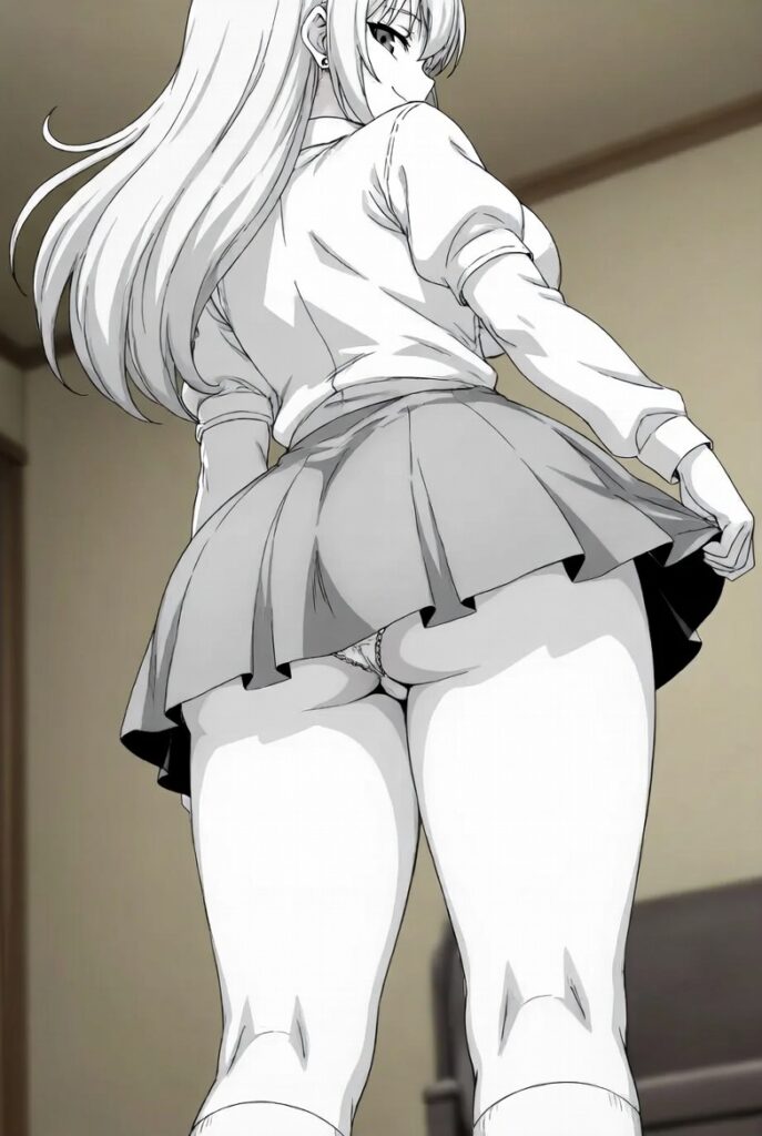 【二次】AIで叶えるフェチ画像【太い太もも_ニーソ_ミニスカ_パンチラ】30選_13-687x1024