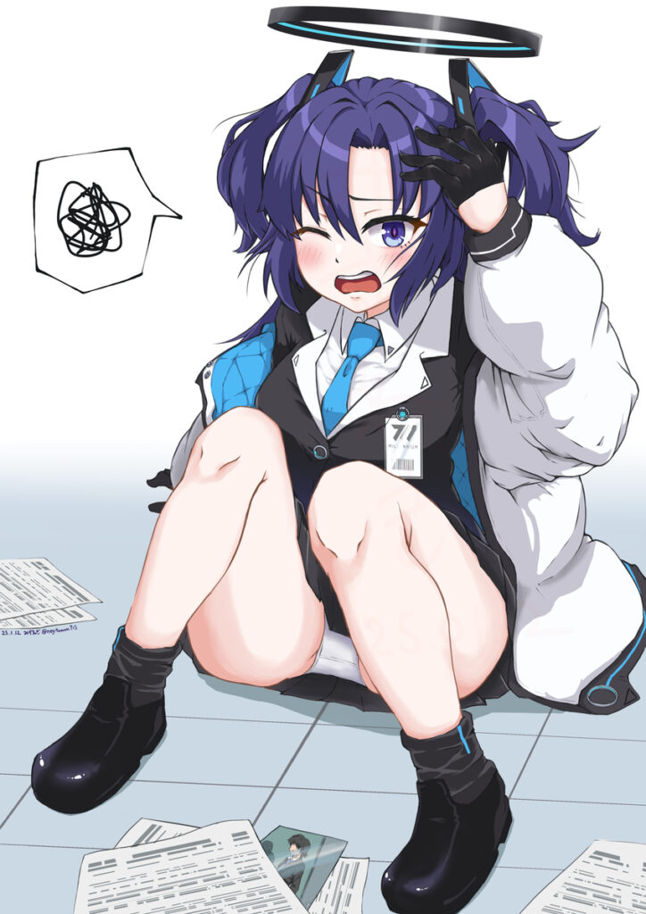 【二次】ブルアカ×パンチラ_30枚_24-724x1024