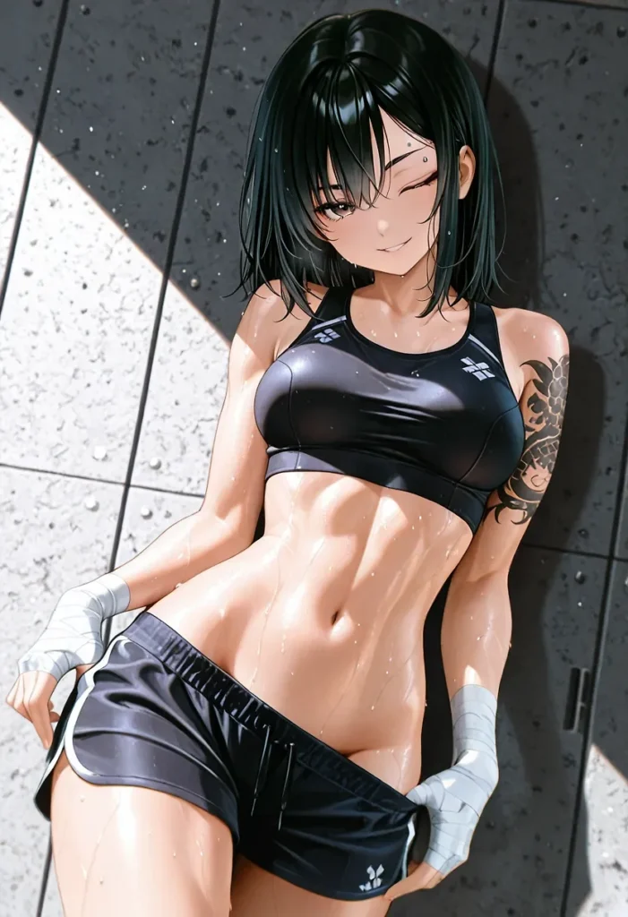 【二次】へそ出し＆パンツ見せセクシーコスチューム50選【AI美少女】_03-701x1024