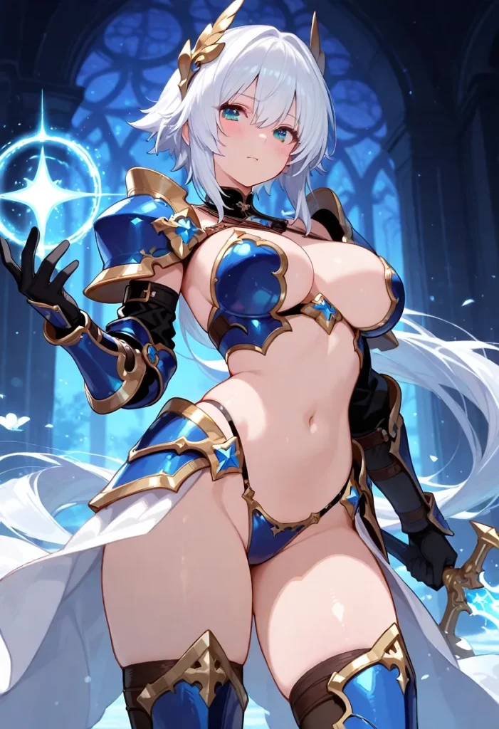 【二次】へそ出し＆パンツ見せセクシーコスチューム50選【AI美少女】_08-701x1024