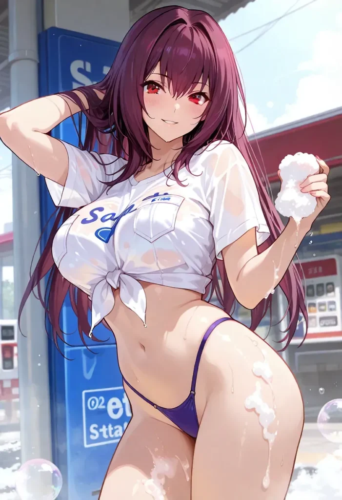 【二次】へそ出し＆パンツ見せセクシーコスチューム50選【AI美少女】_09-701x1024