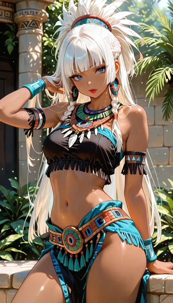 【二次】へそ出し＆パンツ見せセクシーコスチューム50選【AI美少女】_29-585x1024