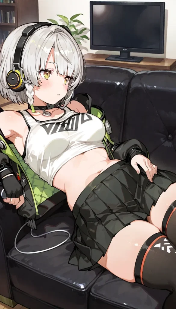 【二次】へそ出し＆パンツ見せセクシーコスチューム50選【AI美少女】_40-585x1024