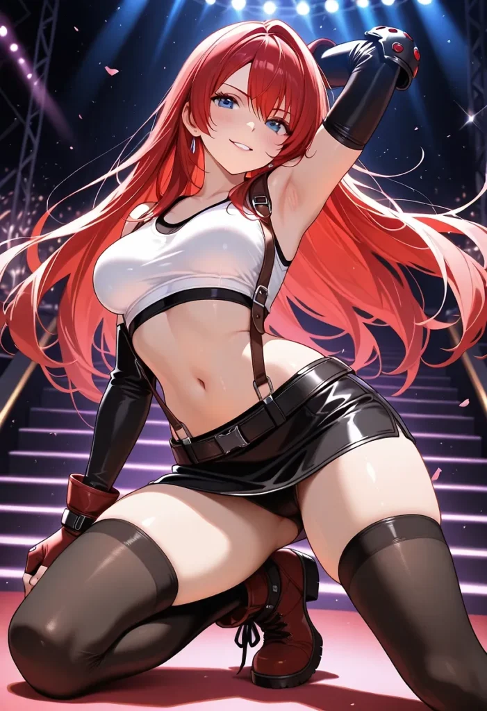 【二次】へそ出し＆パンツ見せセクシーコスチューム50選【AI美少女】_41-701x1024