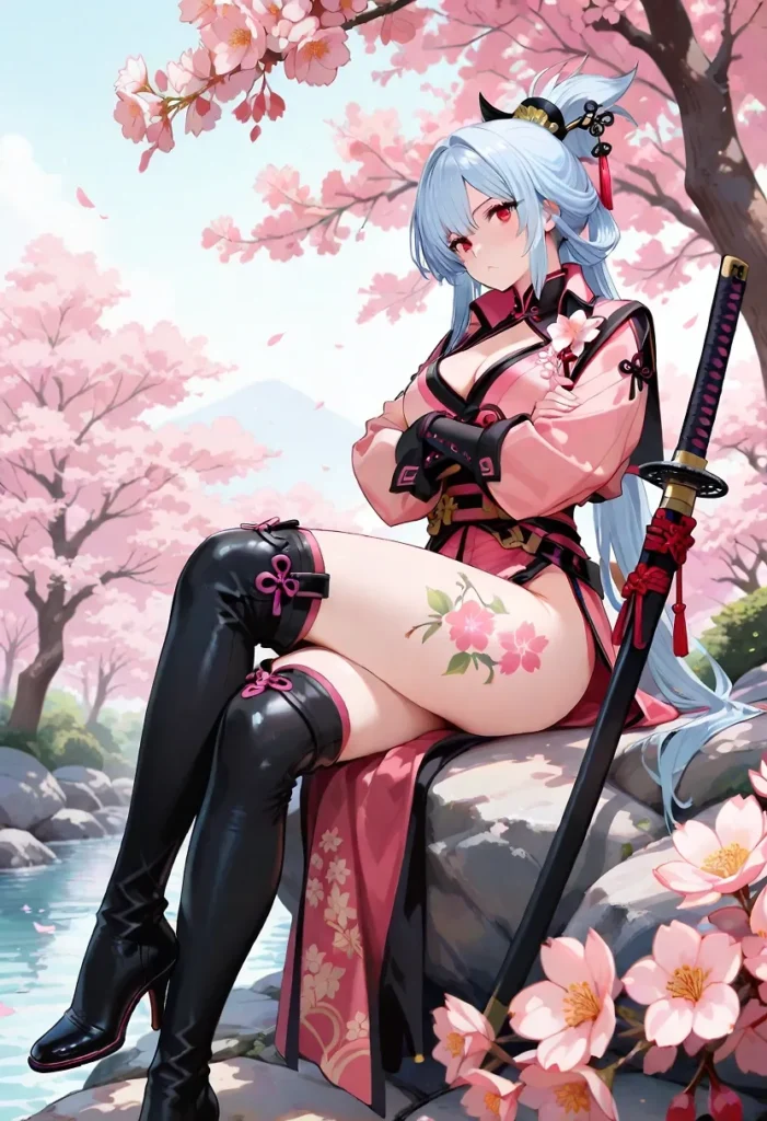 【二次】ファンタジー美少女のむちむち太もも50選【AI美少女】_04-701x1024