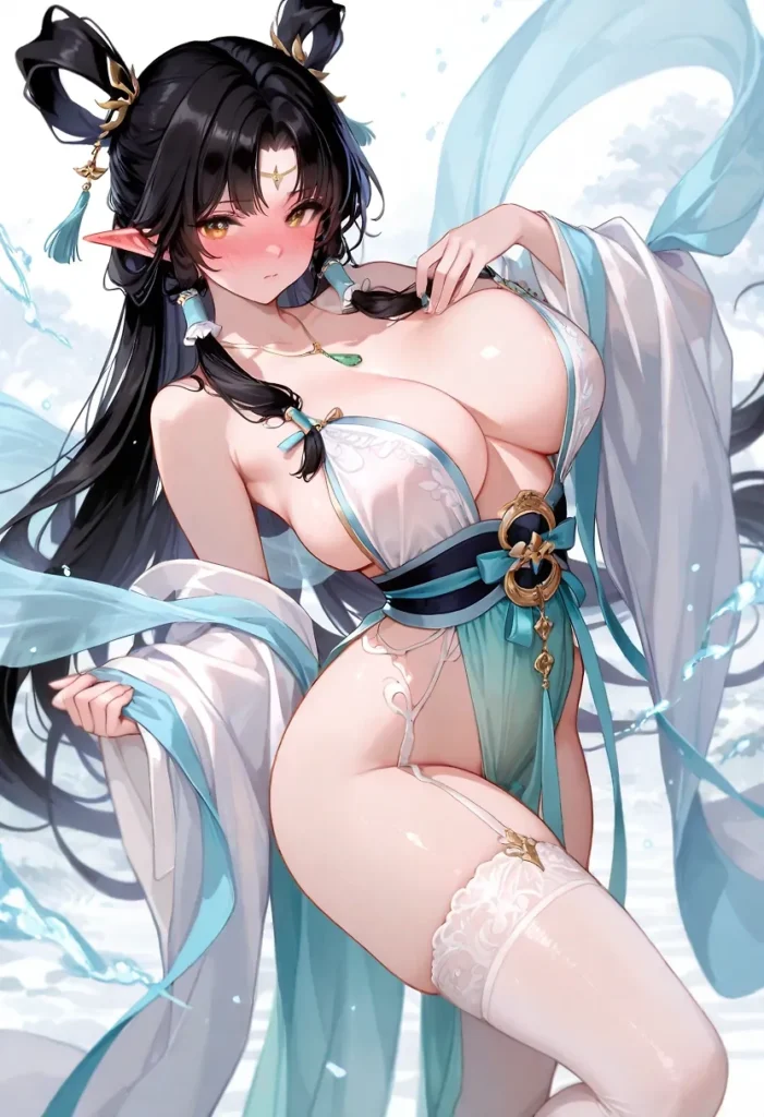 【二次】ファンタジー美少女のむちむち太もも50選【AI美少女】_26-701x1024