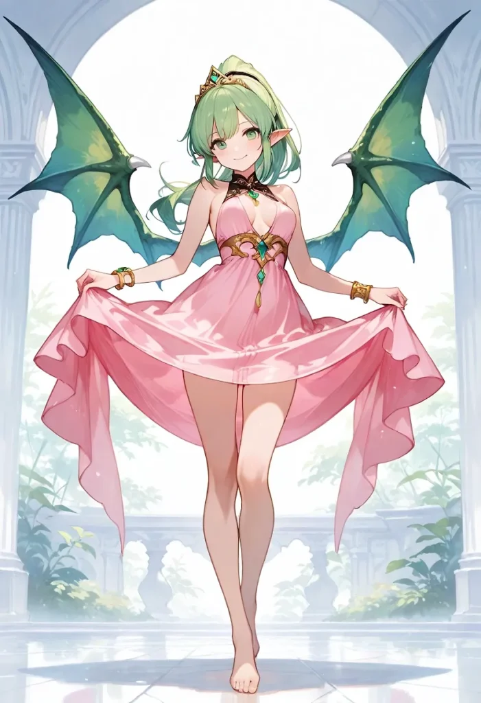 【二次】角・翼・尻尾のファンタジー美少女50選【AI美少女】_23-701x1024