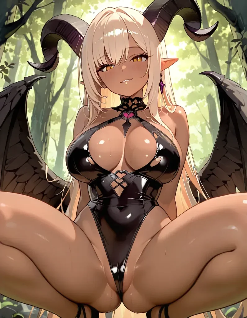 【二次】角・翼・尻尾のファンタジー美少女50選【AI美少女】_31-796x1024