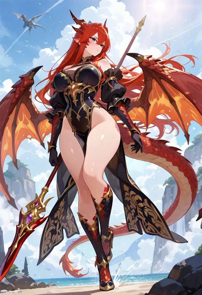 【二次】角・翼・尻尾のファンタジー美少女50選【AI美少女】_32-701x1024