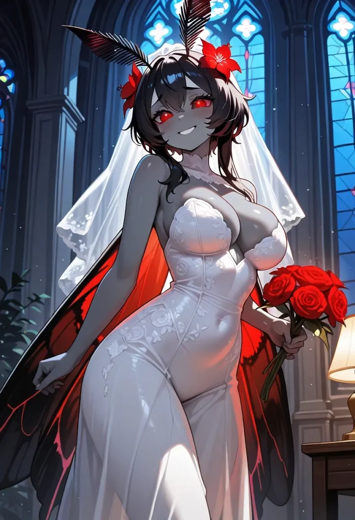 【二次】角・翼・尻尾のファンタジー美少女50選【AI美少女】_46-701x1024