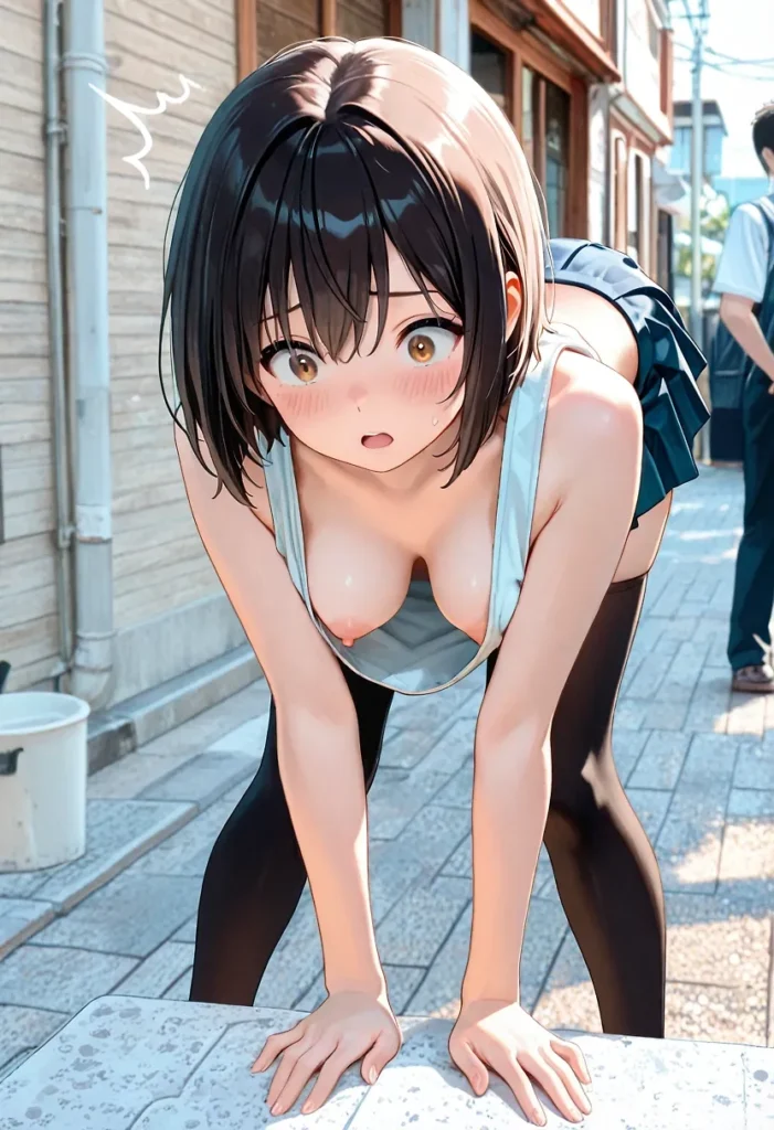 【二次】うっかり見えちゃった胸チラ30選_その2【AI美少女】_06-701x1024
