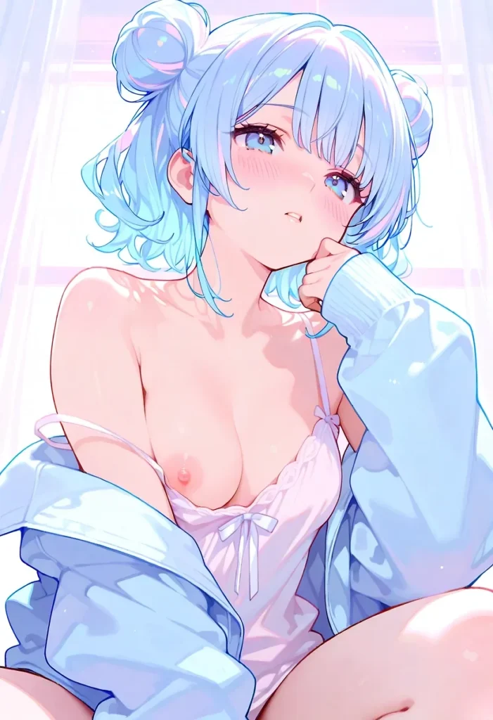 【二次】うっかり見えちゃった胸チラ30選【AI美少女】_12-701x1024