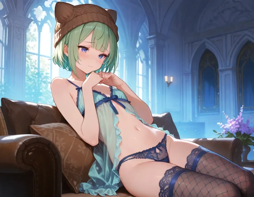 【二次】魅惑の下着姿30選_その2【AI美少女】_17-1024x796
