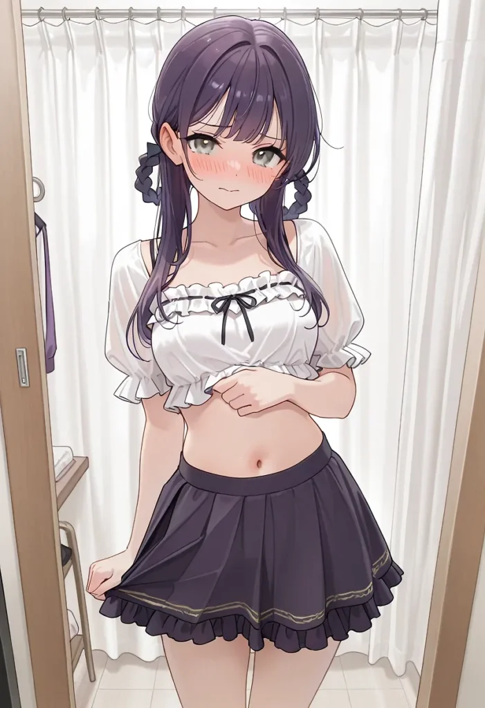 【二次】へそ出し＆パンツ見せセクシーコスチューム50選_その2【AI美少女】_28-701x1024