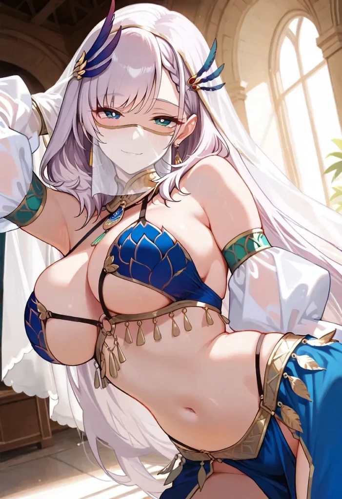 【二次】へそ出し＆パンツ見せセクシーコスチューム50選_その2【AI美少女】_45-701x1024