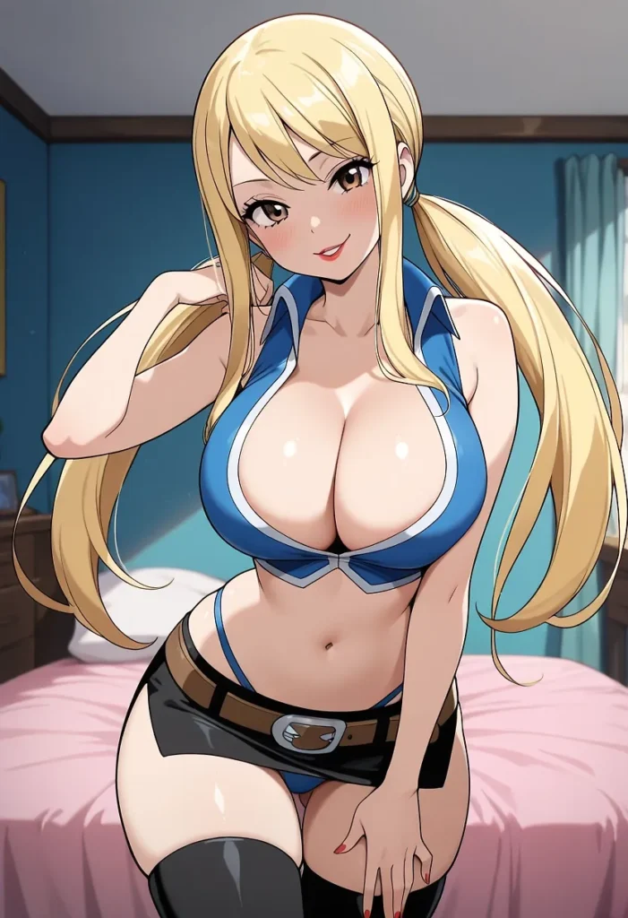【二次】へそ出し＆パンツ見せセクシーコスチューム50選_その2【AI美少女】_49-701x1024