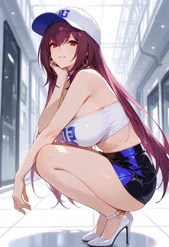【二次】太ももが魅力的なお姉さん30選_その2【AI美少女】_06-701x1024