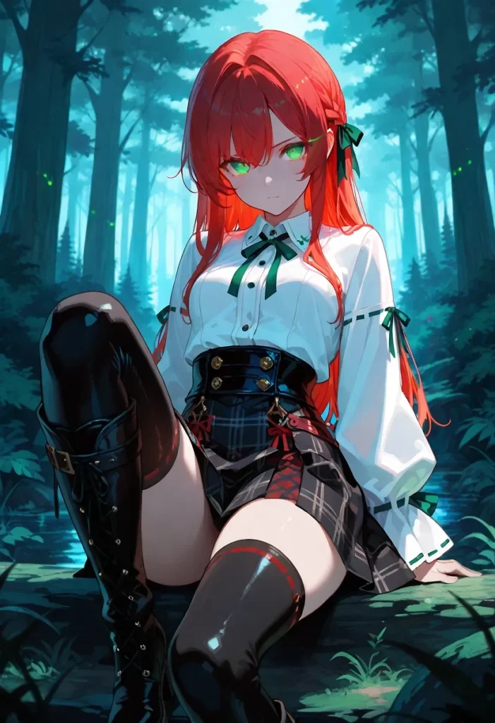 【二次】太ももが魅力的なお姉さん30選_その2【AI美少女】_25-701x1024
