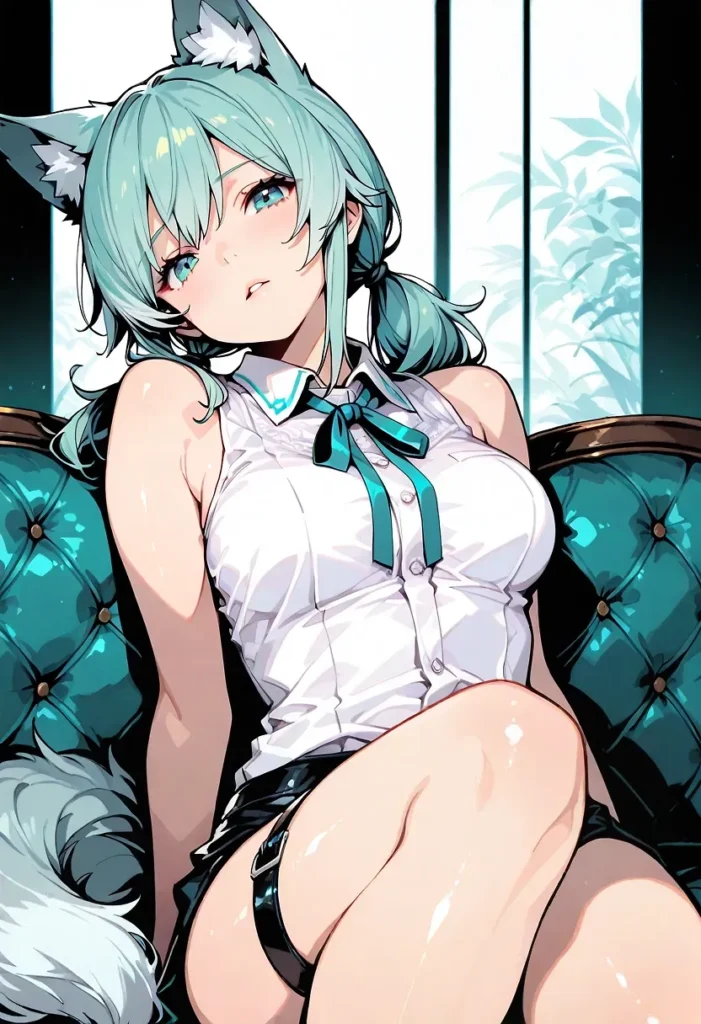 【二次】太ももが魅力的なお姉さん30選_その3【AI美少女】_02-701x1024