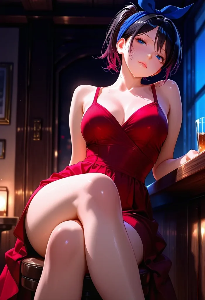 【二次】太ももが魅力的なお姉さん30選_その3【AI美少女】_06-701x1024