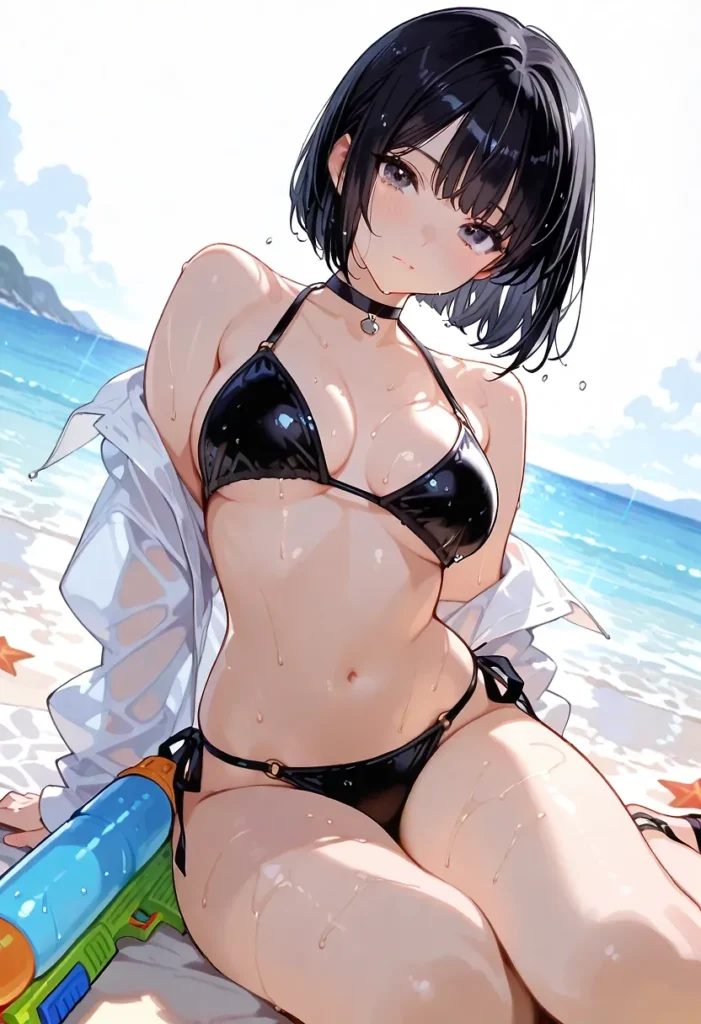 【二次】美少女ビキニ30選_その7【AI美少女】_01-701x1024