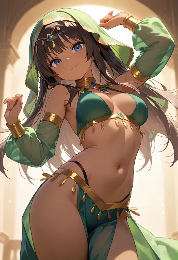 【二次】へそ出し＆パンツ見せセクシーコスチューム50選_その3【AI美少女】_02-701x1024