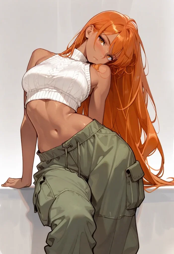 【二次】へそ出し＆パンツ見せセクシーコスチューム50選_その3【AI美少女】_03-701x1024