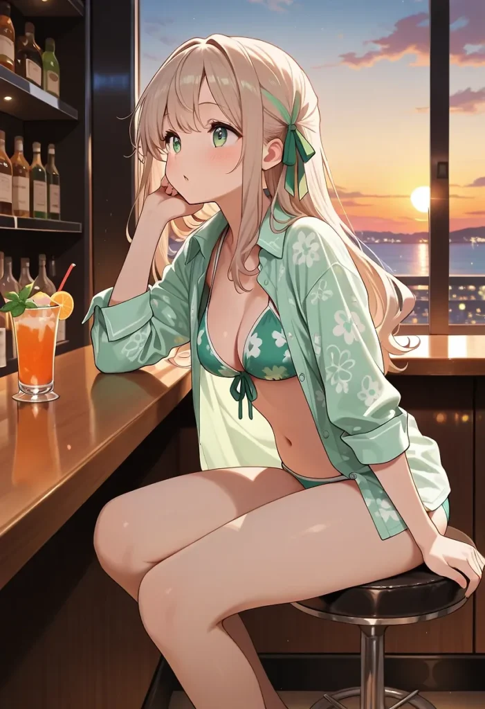 【二次】へそ出し＆パンツ見せセクシーコスチューム50選_その3【AI美少女】_20-701x1024
