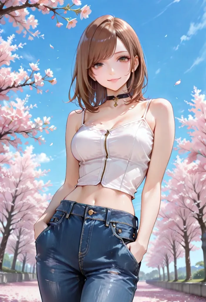 【二次】へそ出し＆パンツ見せセクシーコスチューム50選_その3【AI美少女】_45-701x1024
