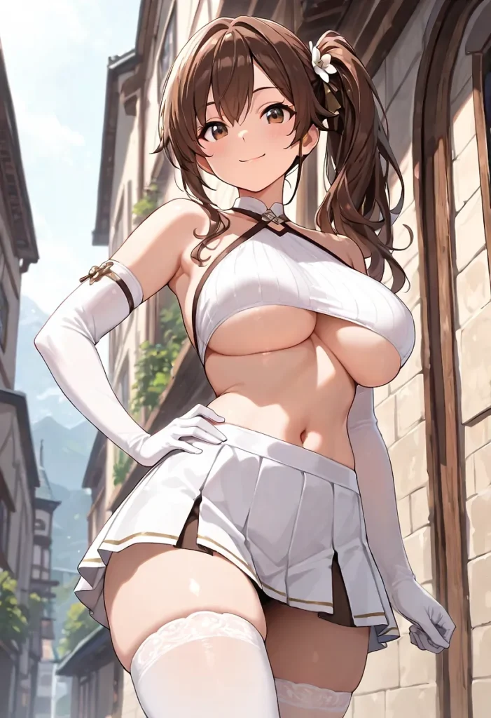 【二次】チラリと見える下乳・横乳30選_その5【AI美少女】_25-701x1024