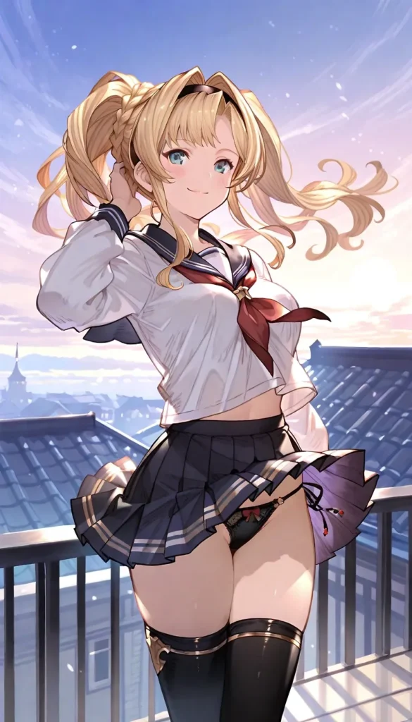 【二次】色んな衣装でパンチラ_30選_その9【AI美少女】_26-585x1024