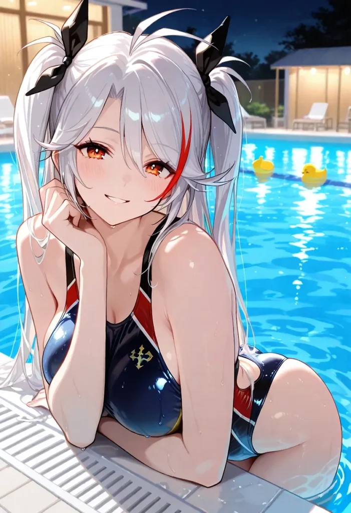 【二次】食い込みがセクシーな競泳水着・スクール水着30選【AI美少女】_29-701x1024